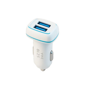 شارژر فندکی دو پورت اسکای دلفین (Sky Dolphin) مدل SZ18 توان  ۱۵  وات