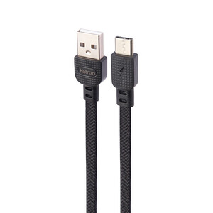 کابل شارژ و دیتا USB به Type-C هترون (Hatron) مدل HC145UC طول ۱ متر