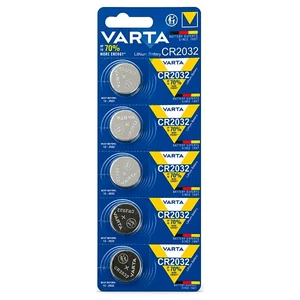 باتری سکه ای وارتا (VARTA) مدل CR2032 لیتیومی بسته 5 عددی