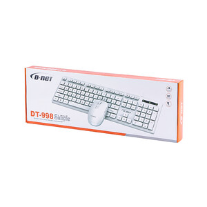ست کیبورد و ماوس باسیم دی نت (D-Net) مدل DT-998 رنگ سفید4