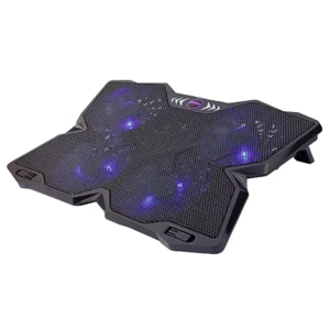 پایه خنک‌کننده لپ‌تاپ ایلون مدل N704 مجهز به ۴ فن و نورپردازی LED