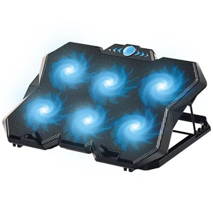 پایه خنک‌کننده ۶ فن لپ‌تاپ ایلون مدل Eleven N706 مجهز به نورپردازی LED و تنظیم ارتفاع چندحالته