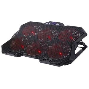 پایه خنک‌کننده ۶ فن لپ‌تاپ ایلون مدل Eleven N706 مجهز به نورپردازی LED و تنظیم ارتفاع چندحالته