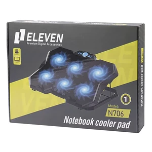پایه خنک‌کننده ۶ فن لپ‌تاپ ایلون مدل Eleven N706 مجهز به نورپردازی LED و تنظیم ارتفاع چندحالته6