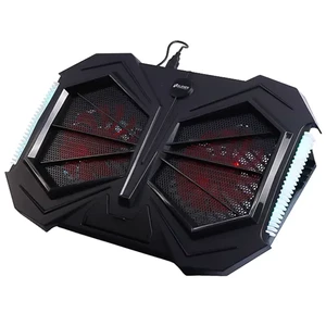 پایه خنک‌کننده گیمینگ لپ‌تاپ ایلون مدل Eleven N707 مجهز به ۲ فن توربو، نورپردازی RGB و تنظیم ارتفاع