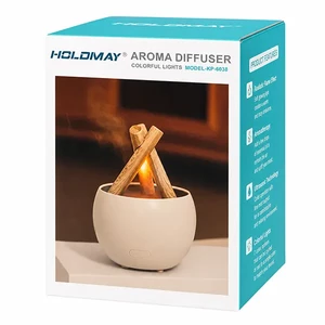 دستگاه بخور سرد و خوشبوکننده هوا هلد می HOLDMAY مدل KP-6038 طرح کمپ فایر و شعله هیزمی4