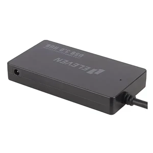 هاب ۴ پورت USB 3.0 ایلون مدل H301 طول کابل ۱۵ سانتی‌متر با پشتیبانی از آداپتور