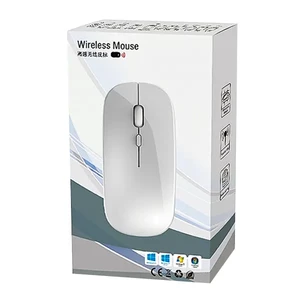 ماوس بی‌سیم باریک طرح اپل مدل 4D با دانگل نانو 2.4GHz و کلید تنظیم DPI3