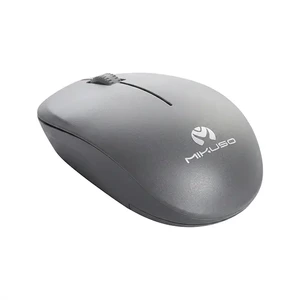 ماوس بی‌سیم میکوسو MIKUSO مدل MOS-W080 با دانگل نانو 2.4GHz رنگ طوسی