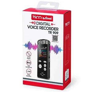 ضبط‌کننده صدا دیجیتال تسکو مدل TR 909 با میکروفون دوگانه و کاهش نویز