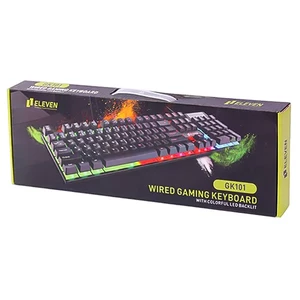 کیبورد مخصوص بازی سیمی ایلون Eleven مدل GK101 با نورپردازی RGB 3