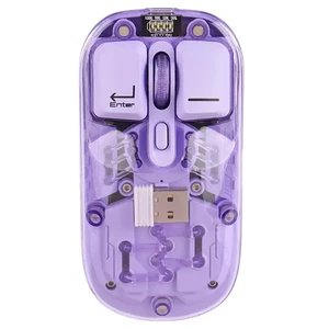 ماوس شارژی دو حالته ایلون Eleven مدل WM913 (طرح شفاف و نورپردازی RGB)
