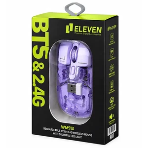 ماوس شارژی دو حالته ایلون Eleven مدل WM913 (طرح شفاف و نورپردازی RGB) 8