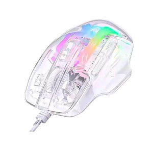 ماوس مخصوص بازی شفاف ایلون Eleven مدل ORBIT (دقت 12800DPI و کلیک سایلنت) 3