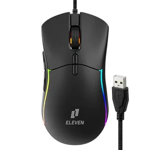 ماوس مخصوص بازی ایلون Eleven مدل GM8 (با دو قاب قابل تعویض و قابلیت تنظیم وزن)