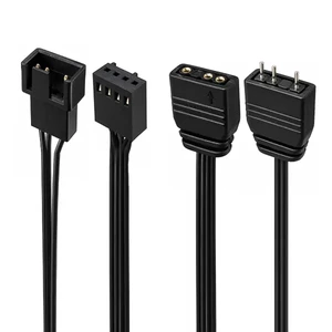 فن کیس ۱۲ در ۱۲ سانتی‌متر گیمینگ ARGB اسپاتان مدل SP120 Prism 4Pro مشکی با قابلیت همگام‌سازی نورپردازی 3