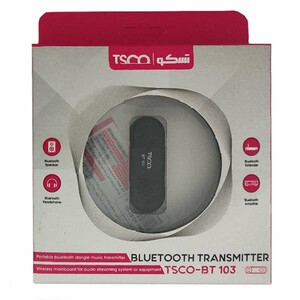فرستنده بلوتوث صدا تسکو مدل BT 103 مناسب تلویزیون و کامپیوتر به همراه کابل AUX و RCA2