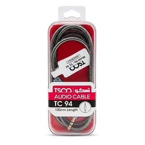 کابل انتقال صدای 1 متری تسکو مدل TC 94 (سرکج - L-Shape)
