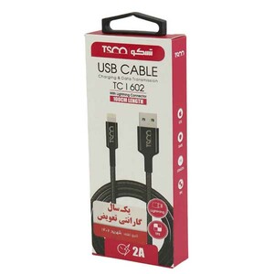 کابل تبدیل USB به لایتنینگ تسکو مدل TC i602 طول 1 متر