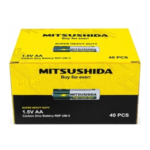 باتری قلمی میتسوشیدا (Mitsushida) مدل R6P - بسته ۴ عددی