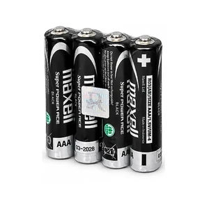 باتری نیم‌قلمی مکسل (Maxell) مدل Super Power Ace Black - بسته ۴ عددی