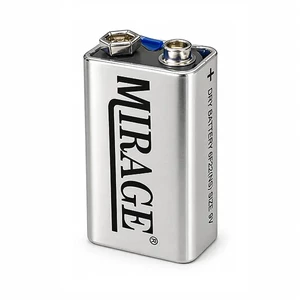 باتری کتابی ۹ ولت میراژ (Mirage) مدل 6F22 - بسته ۱۰ عددی (شیرینک)