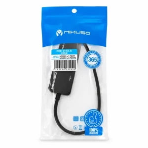 هاب ۴ پورت میکوسو (Mikuso) مدل HUB-010 | ۱ عدد USB 3.0 و ۳ عدد USB 2.0 | طول کابل ۳۰ سانتی‌متر