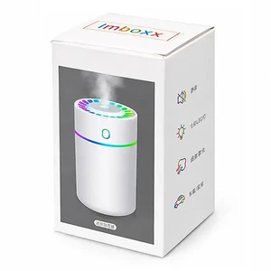 دستگاه بخور سرد و رطوبت‌ساز رومیزی Imboxx مدل DHC-HUM-01 با نورپردازی RGB پورت تایپ سی 4