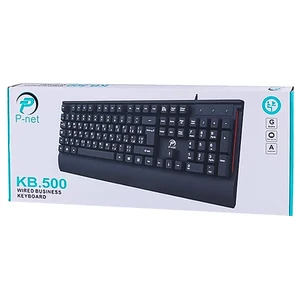 کیبورد باسیم پی نت مدل KB-500 با حروف فارسی 4