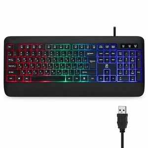 کیبورد گیمینگ باسیم پی نت مدل P-net KB-1400 با نورپردازی RGB