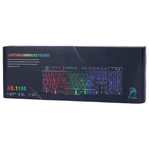 کیبورد گیمینگ با سیم پی نت مدل P-net KB-1100 4