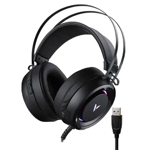 هدست گیمینگ رپو مدل VH500C با صدای فراگیر مجازی ۷.۱ کاناله و نورپردازی RGB