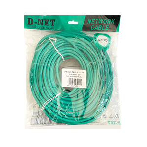 کابل پچ کورد شبکه Cat6 دی نت طول 30 متر سبز3