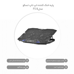 پایه خنک کننده لپ تاپ تسکو مدل TCLP 3116