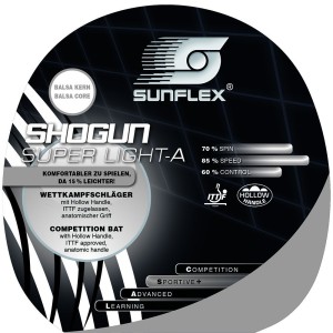 راکت پینگ پنگ Sunflex مدل Shogun Superlight A