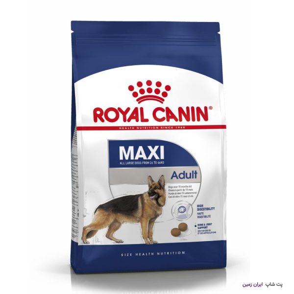 غذای خشک سگ رویال کنین مدل مکسی ادالت Royal Canin Maxi Adult وزن 4 کیلوگرم