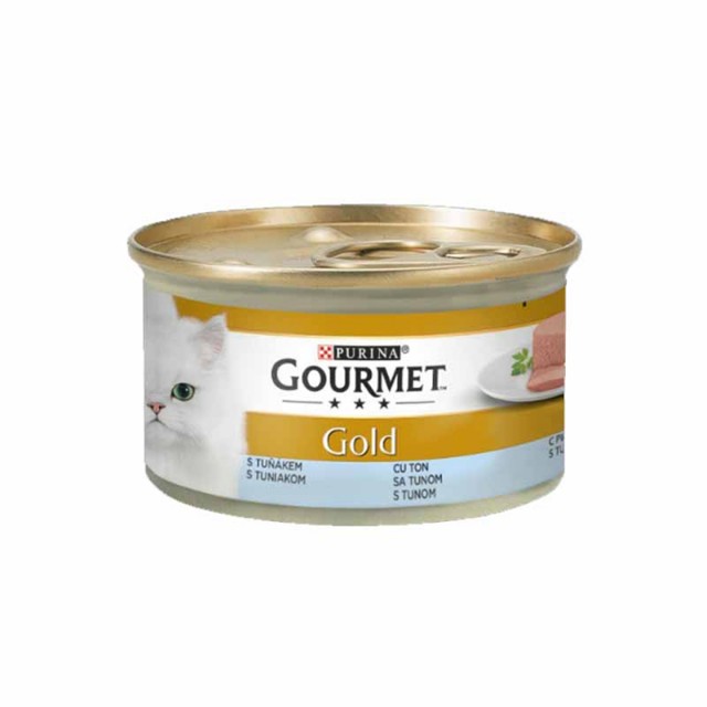 کنسرو گربه گورمت (Gourmet) گلد پته با طعم ماهی