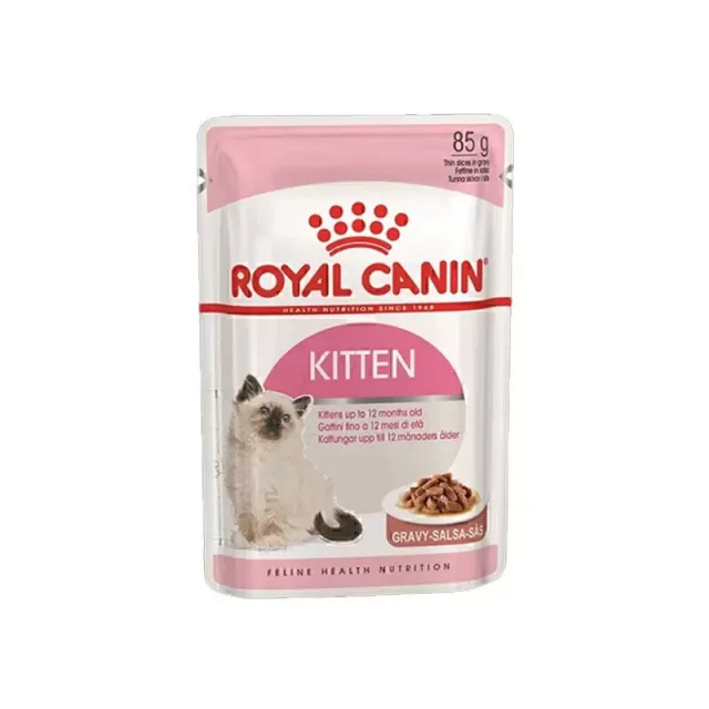 پوچ بچه گربه رویال کنین Royal Canin Kitten وزن 85 گرم