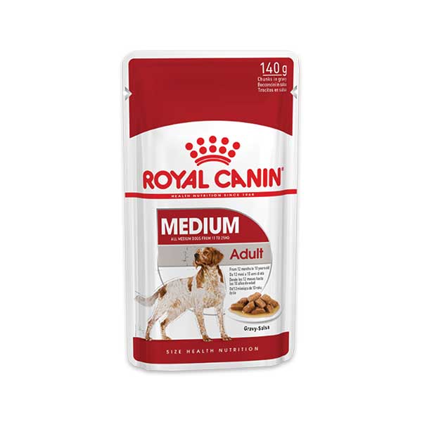 پوچ سگ مدل مدیوم ادالت 85 گرمی رویال کنین (royal canin)