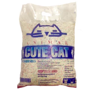 خاک بستر گربه کیوت کت مدل گرانول رنگی (سوپر پریمیوم) وزن 10 کیلوگرم