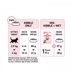 غذای خشک بچه گربه عقیم شده رویال کنین Royal Canin Kitten Sterilised وزن 1 کیلوگرم