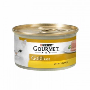 کنسرو گربه گورمت (Gourmet) گلد پته با طعم مرغ