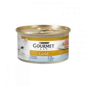 کنسرو گربه گورمت (Gourmet) گلد پته با طعم ماهی