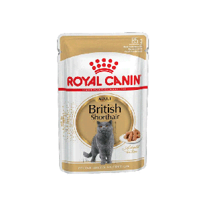 پوچ گربه مو کوتاه نژاد بریتیش رویال کنین Royal Canin British Shorthair وزن 85 گرم