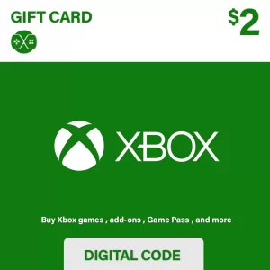 خرید گیفت کارت 2 دلاری ایکس باکس | مایکروسافت