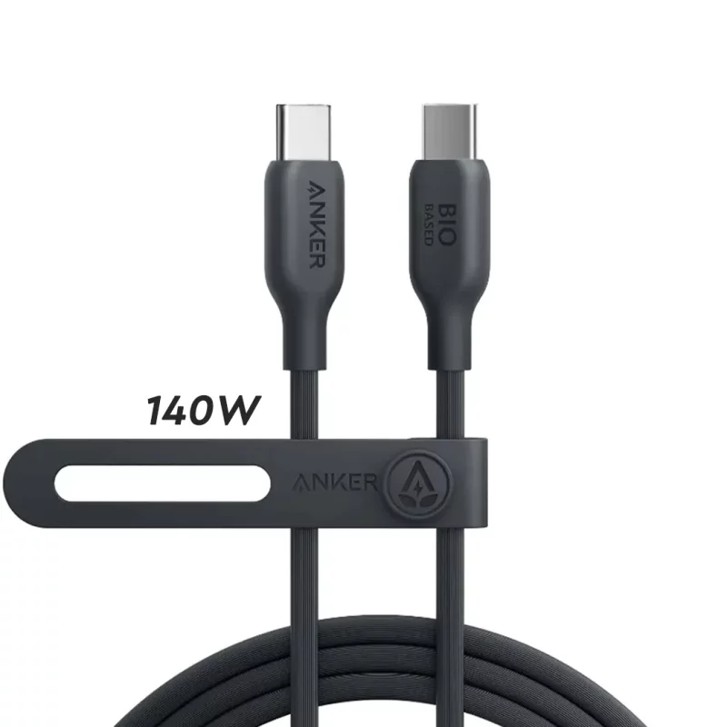 کابل دو سر تایپ سی 140 وات انکر مدل Anker 544 Bio-Based A80F2 طول 1.8 متر