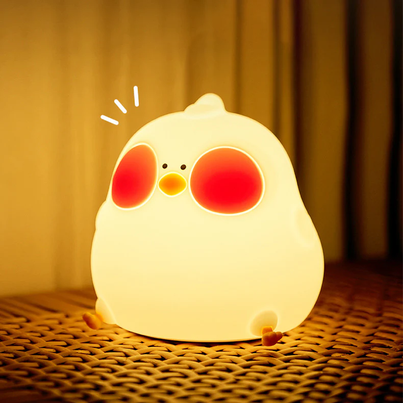 چراغ خواب فانتزی سیلیکونی هفت رنگ RGB طرح پرنده فاخته Cuckoo Chick