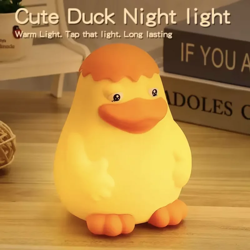 چراغ خواب فانتزی سیلیکونی طرح اردک خیکی چاقالو Duck