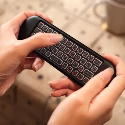 ماوس (موس) بی سیم معلق و مینی کیبورد ریموتی پرودو PORODO Air Mouse Remote Mini Keyboard PD-ARMKB