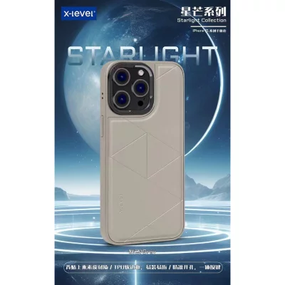 کاور چرمی طرح لوزی ایکس‌لول مدل X-LEVEL STARLIGHT مناسب آیفون 13 و 14 اپل iPhone 13/14